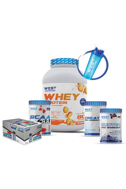 whey protein creatine and l-carnitine West Nutrition Whey Protein Powder Bcaa Creatine Preworkout L-Carnitine  Package- Trendyol