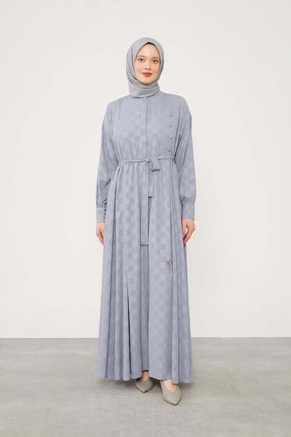 K.Grey Checkerboard Pattern Ferace
