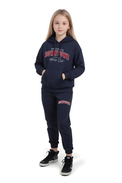 Pani̇os Ki̇ds Kiiz Children's Summer Printed Comfortable Tracksuit Set