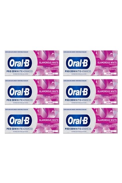 Luxe Glamorous Toothpaste with Pro 3D White Advantage - 75 ml x 6 PCS