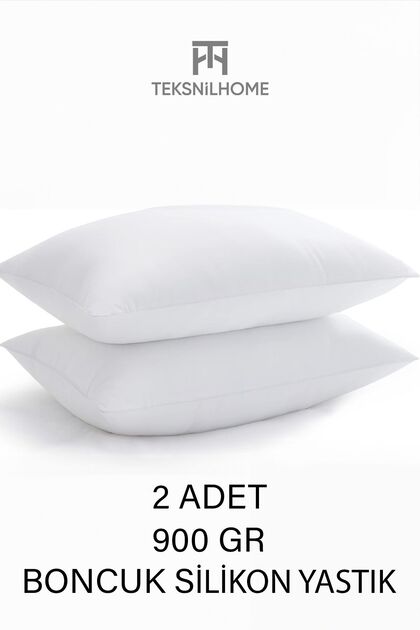 | 2 Adet Boncuk Silikon Yastık | 900 gram | Antialerjik | 50x70 Cm | Otel Kalitesi