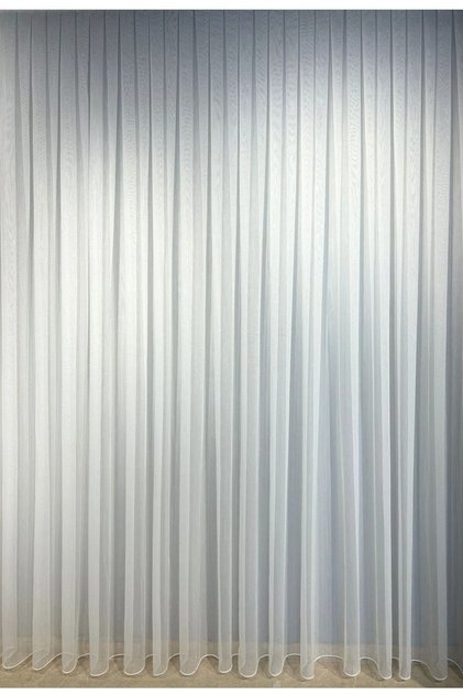 Flat Lead Elegant Iron-Free Tulle Curtain Standard Medium Battery Suitable for Living Room and Guest Rooms