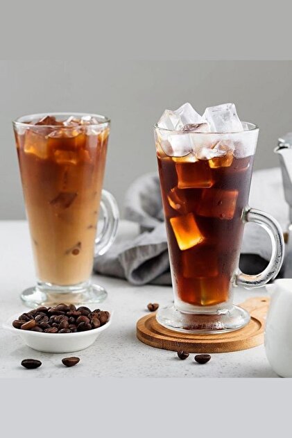 ラテ Paşabahçe 6'lı 55861 Colombian Kulplu Kahve-latte Bardağı 263 Cc