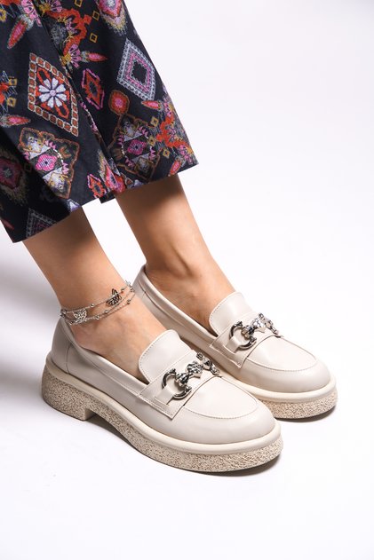 Lilfalona Women's Loafer0012140 Beige Skin