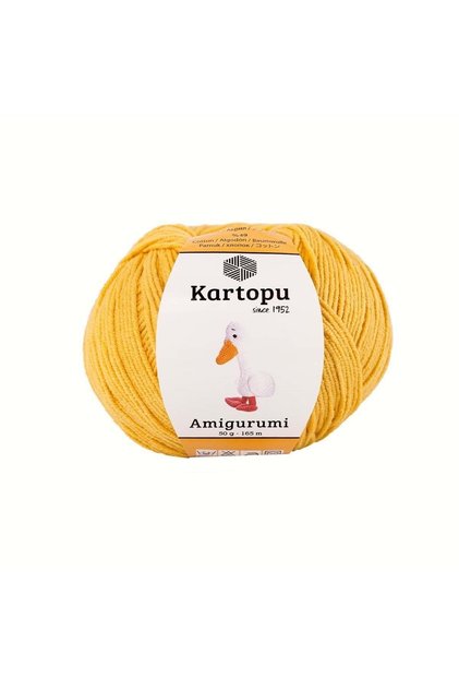Amigurumi Cotton Toy Punch Knitting Yarn Dark Yellow K317 50 Gr