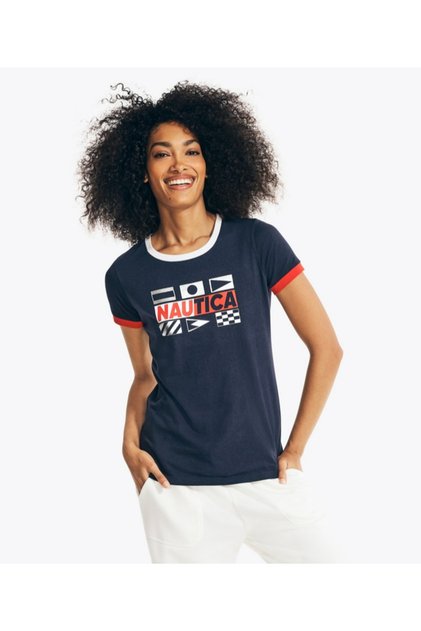 Navy Blue Women's T-Shirt 27V101