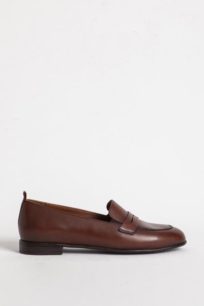 Br 04037 Real Leather Women's Loafer Tan