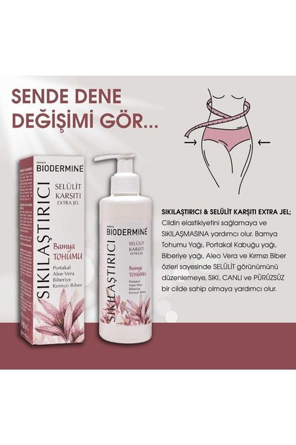 Bamya Tohumu Yağı Sıkılaştırıcı Ve Selülit Karşıtı Ektra Jel