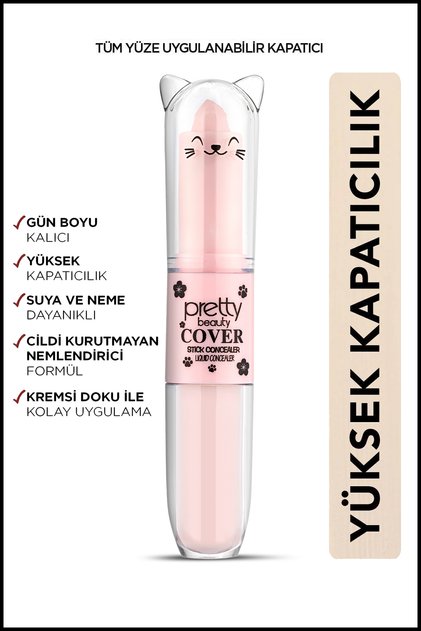 Likit Fırçalı - Stıck Göz Altı Kapatıcısı Concealer 2in1