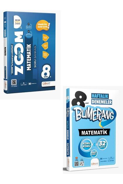 Günay Yayınları 8. Sınıf Zoom Matematik Soru Bankası + Bumerang 32