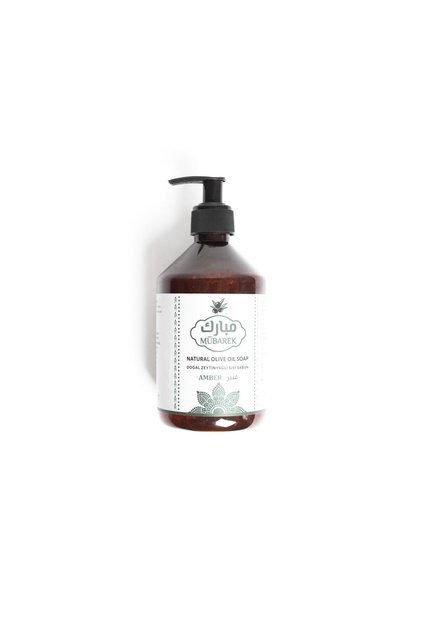 Natural Amber Scented Olive Oil Liquid Soap 500ml
