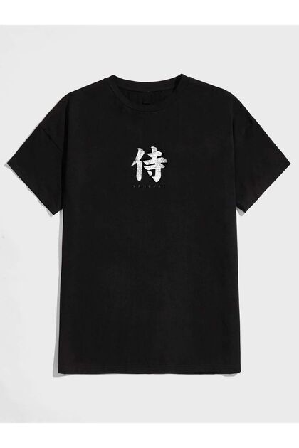 Unisex SAMURAI Printed Oversize T-Shirt