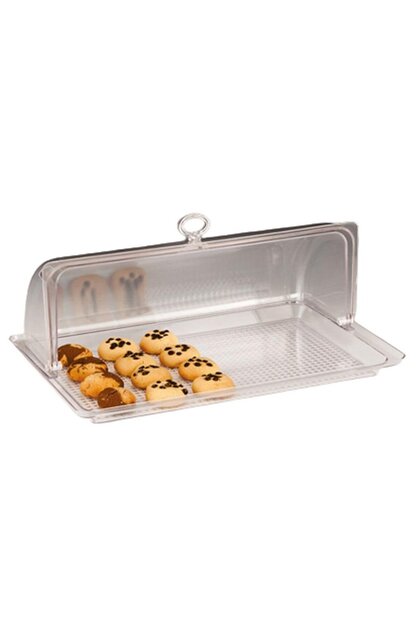 Zcp-267 rolltop polycarbonate lid cloche set 43.5x29x17 cm