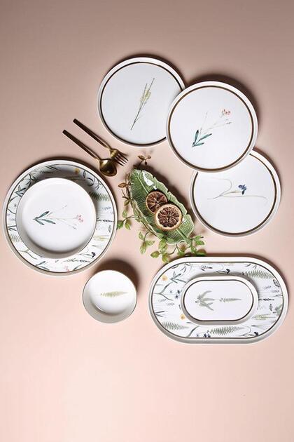 Botanical 27 Parça 6 Kişilik Yemek Takımı