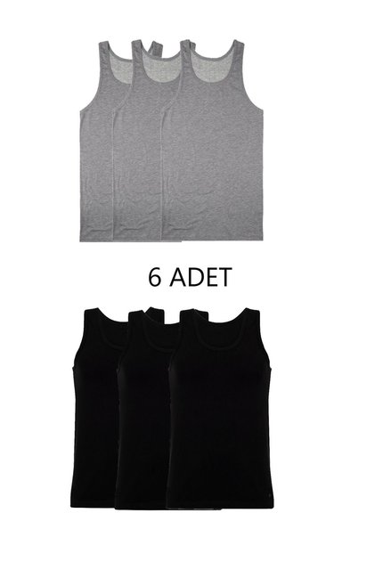 6-Piece Mixed Color Men's Athlete Set Grey-Black