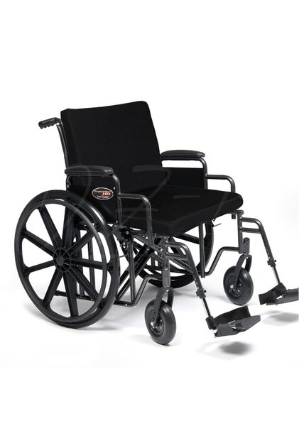Wheelchair Back and Seat Cushion Patient Care Back and Seat Cushion - Black