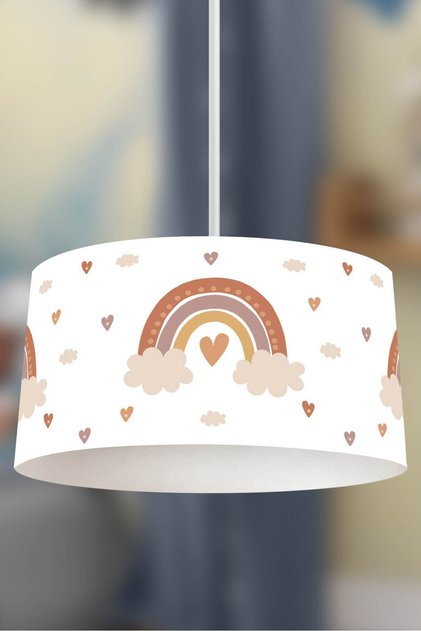 Bohem Pastel Gökkuşağı Çocuk Sarkıt Avize