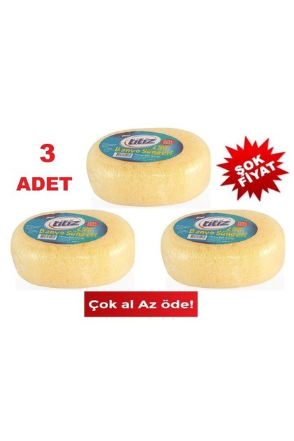 Lifli Banyo Süngeri x 3ADET