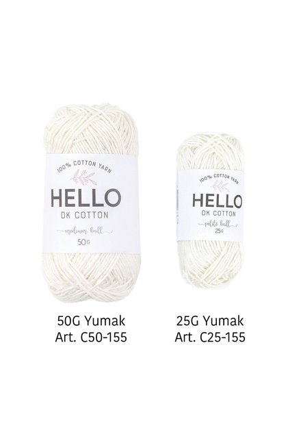 Hello DK Cotton %100 Cotton Yarn - 50 GR