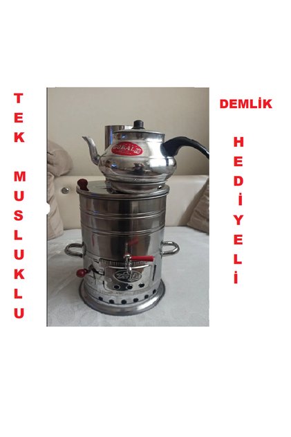 Odunlu Semaver Ve Demlik Takımı 3,5 Litre