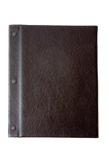 A/5 2 Yapraklı(PVC) Suni Deri kahverengi15x22.5Menü Kabı