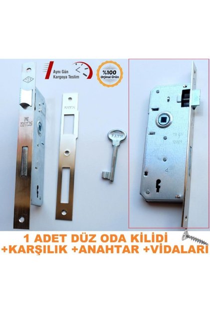 Oda Kilit -iç Kapı Kilidi Tse 40mm - Düz Karşılık +aparatlar