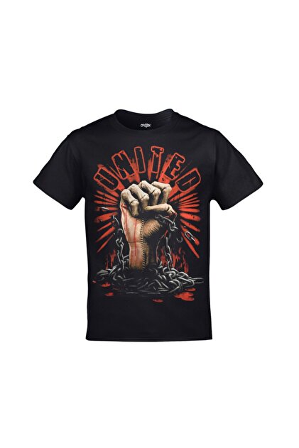 United We Bleed Together Front Back Printed Unisex Black T-shirt