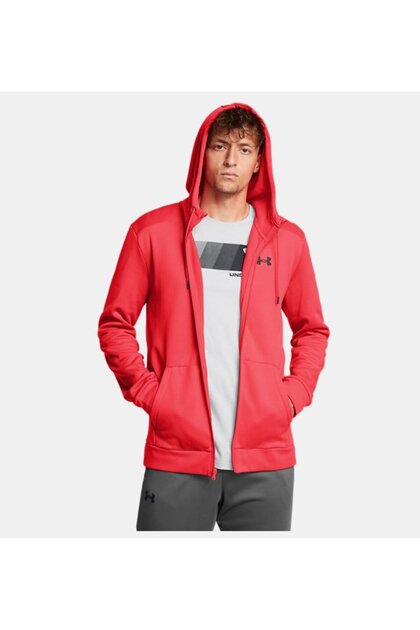 Under Armour Erkek UA Armour Fleece Tam Fermuarlı Kapüşonlu Üst
