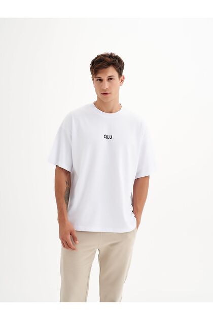 qlu Infinity Unisex Beyaz Oversize T-shirt - Fiyatı, Yorumları