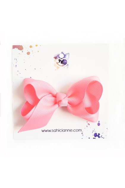 Boutique Bow Hairless Baby Hair Clip, 8Cm-Rose Petal Pink Pink
