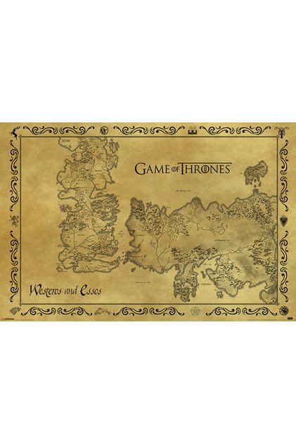 Game Of Thrones Tasarımlı Ahşap Poster