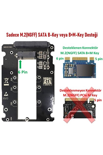 JEYI S118s M.2(NGFF) Sata B-key, B M-key Ssd To 2.5 Inch Sata