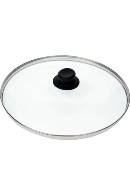 Pot Sauce Pan Glass Lid Lid 18 Cm Black Holding Top