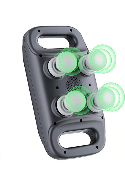 Relax Gürültüsüz 4 Başlıklı Masaj Tabancası Ergonomik Derin Doku