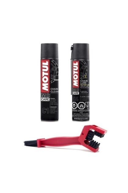 Motul Bakım Seti C1 Zincir Temizleme 400ml + C3 Off Road Zincir