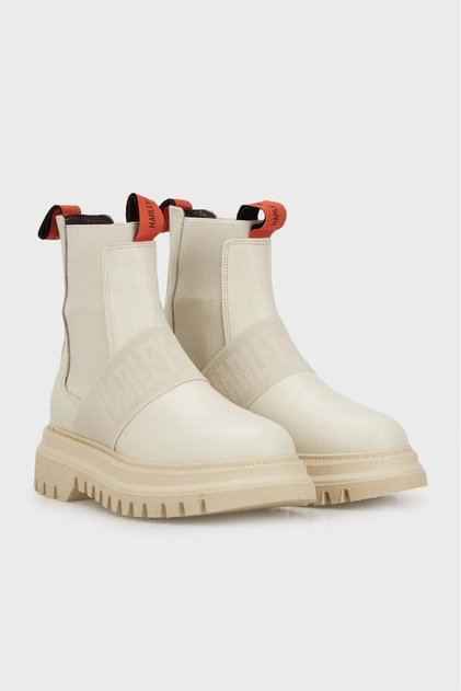 Black Leather Kadın Bot & Bootie