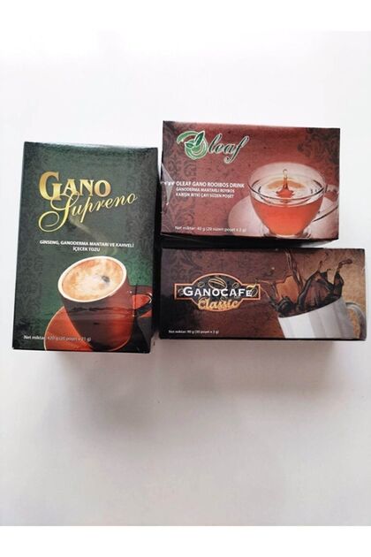 Supreno Kahve - Rooibos Çay - Gano Classic Cafe 3lü Set