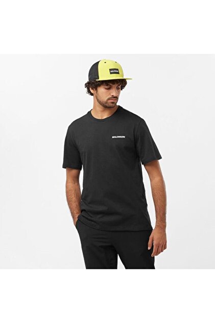 Salomon LC2219 Graphic Perf SS Tee Tişört Erkek T-Shirt SİYAH