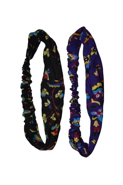 HAIR BAND FLOWER PATTERNED 2 PACK