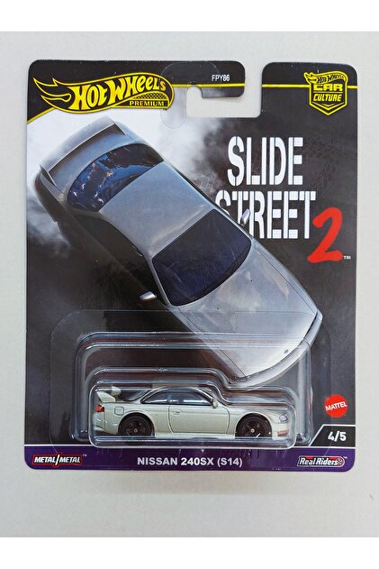 HOT WHEELS Premium Slide Street 2 - Nissan 240SX (S14) Model Araba