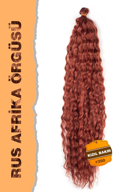 Rus Afro Dalgası Saç / Kızıl Bakır / Renk Kodu 350#