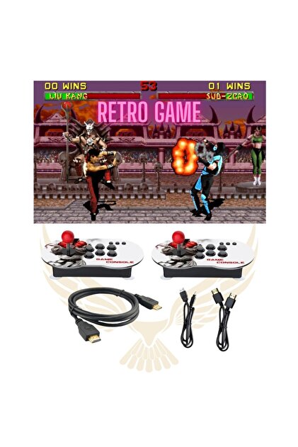 CROW'S TECH Leons Joystic Led Işıklı Oyun Konsolu Kablolu Hd Mini
