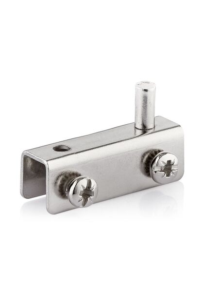 6 Pieces U Type Glass Hinge - Chrome