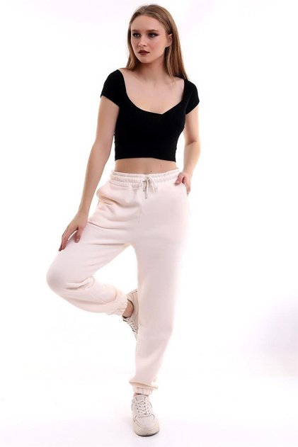 Women's Winter Sweatpants with Pockets – Comfortable Fit & Elastic Cuffs
