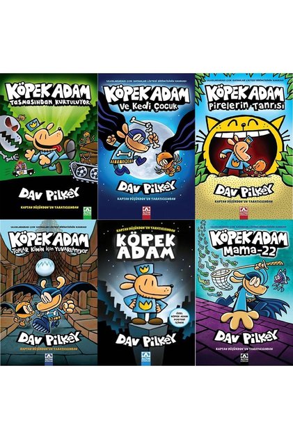 DAV PİLKEY Den 6 Book Set KÖPEK ADAM Series
