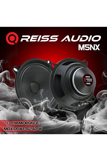 Reiss Rs-m5nx 13 Cm Neodyum Özel Mıknatıs Oto Midrange Hoparlör