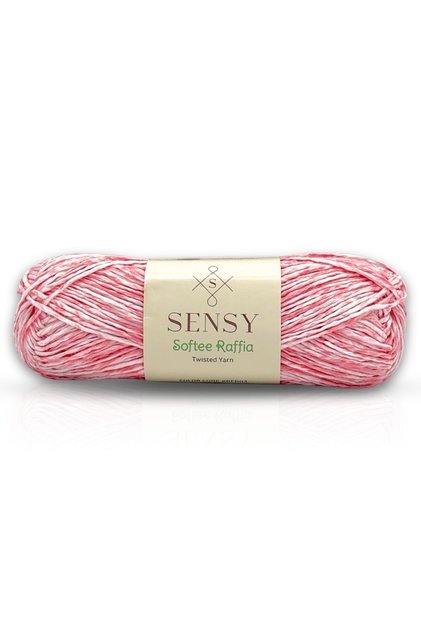SENSY Premium Softee Raffia Yumuşak Ebruli Kağıt İp Çok Renkli