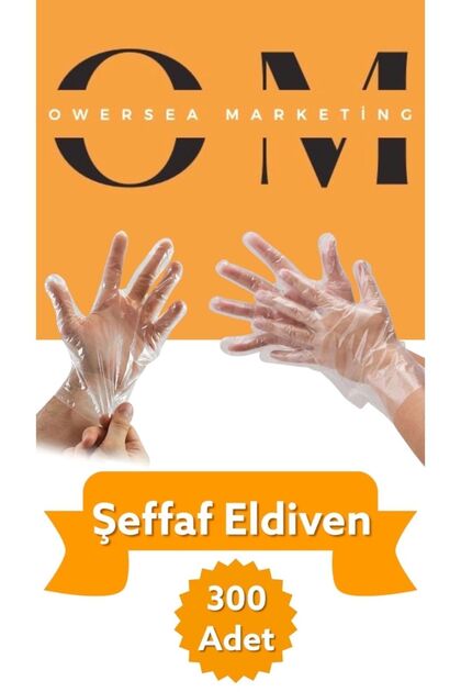 Şeffaf Poşet Eldiven 100'lü * 3 Paket (300 ADET) Tek Kullanımlık