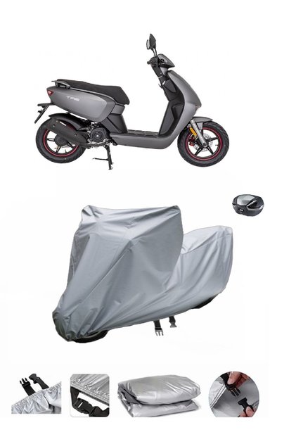Mondial 50 Tab Motorcycle Cover, Compatible with Rear Bag