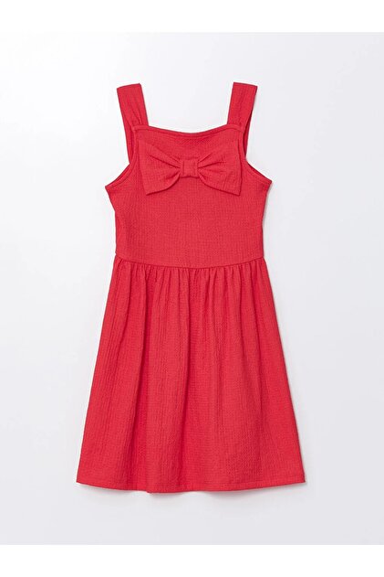 LC Waikiki LCW Kids Square Neck Girl's Dress- Trendyol